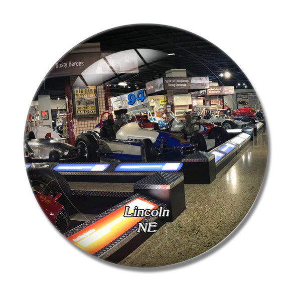 Lincoln Museum Nebraska USA 3D Fridge Magnet Crystal Glass