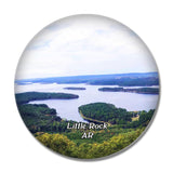 Little Rock Pinnacle Mountain Arkansas USA 3D Fridge Magnet Crystal Glass
