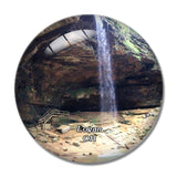 Logan Ash Cave Ohio USA 3D Fridge Magnet Crystal Glass