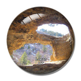 Logan Wind Caves Utah USA 3D Fridge Magnet Crystal Glass