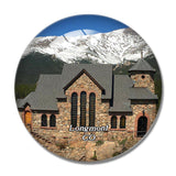 Longmont Mountain Colorado USA 3D Fridge Magnet Crystal Glass