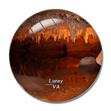 Luray Caverns Virginia USA 3D Fridge Magnet Crystal Glass