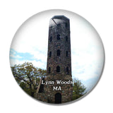 Lynn Woods Massachusetts USA 3D Fridge Magnet Crystal Glass