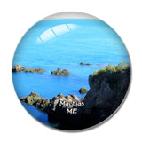 Machias Bold Coast Maine USA 3D Fridge Magnet Crystal Glass