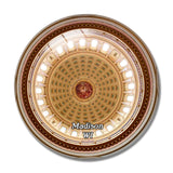 Madison Wisconsin State Capitol Roof USA 3D Fridge Magnet Crystal Glass