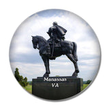 Manassas Statue Virginia USA 3D Fridge Magnet Crystal Glass