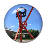 Manchester Currier Museum of Art New Hampshire USA 3D Fridge Magnet Crystal Glass