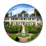 Manchester Lincoln Home Vermont USA 3D Fridge Magnet Crystal Glass