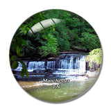 Manchester Waterfall Tennessee USA 3D Fridge Magnet Crystal Glass