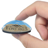 Manhattan Flint Hills Discovery Center Kansas USA 3D Fridge Magnet Crystal Glass