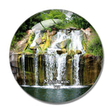 Manitowoc Waterfall Wisconsin USA 3D Fridge Magnet Crystal Glass