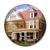 Mansfield Residential Ohio USA 3D Fridge Magnet Crystal Glass