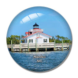 Manteo Roanoke Marshes Lighthouse North Carolina USA 3D Fridge Magnet Crystal Glass