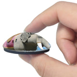 Margate  New Jersey USA 3D Fridge Magnet Crystal Glass