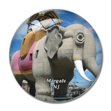 Margate  New Jersey USA 3D Fridge Magnet Crystal Glass