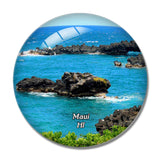 Maui Hana Highway Hawaii USA 3D Fridge Magnet Crystal Glass