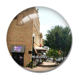 McKinney Downtown Texas USA 3D Fridge Magnet Crystal Glass