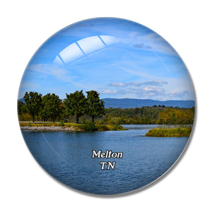 Melton Lake Tennessee USA 3D Fridge Magnet Crystal Glass