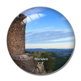 Meriden Castle Craig Connecticut USA 3D Fridge Magnet Crystal Glass