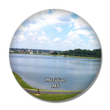 Meridian Bonita Lakes Park Mississippi USA 3D Fridge Magnet Crystal Glass