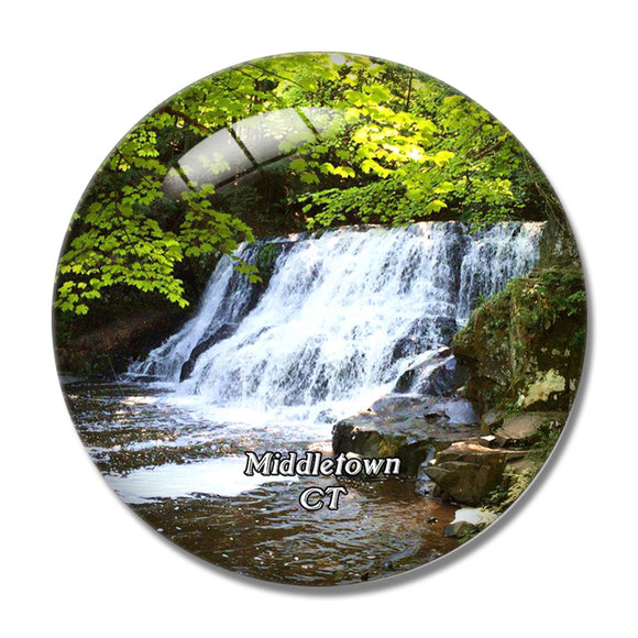 Middletown Wadsworth Falls Connecticut USA 3D Fridge Magnet Crystal Glass