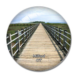 Milford Silver Sands State Park Connecticut USA 3D Fridge Magnet Crystal Glass