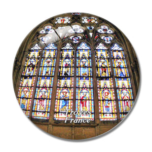 France Cathedral Troyes 3D Fridge Magnet Crystal Glass