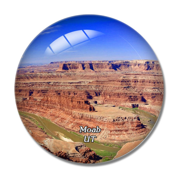 Moab Dead Horse Point State Park Utah USA 3D Fridge Magnet Crystal Glass