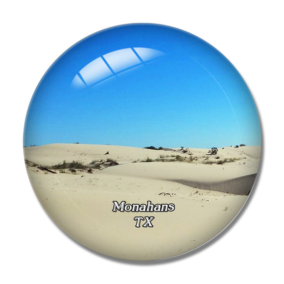 Monahans Desert Texas USA 3D Fridge Magnet Crystal Glass