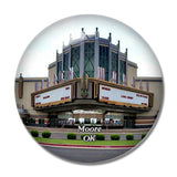 Moore Warren Theatre Oklahoma USA 3D Fridge Magnet Crystal Glass