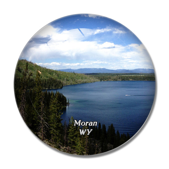 Moran Jenny Lake Wyoming USA 3D Fridge Magnet Crystal Glass