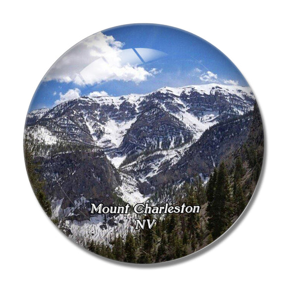 Mount Charleston Nevada USA 3D Fridge Magnet Crystal Glass