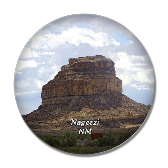 Nageezi Chaco Culture Park New Mexico USA 3D Fridge Magnet Crystal Glass