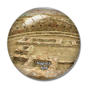 Nageezi Pueblo Bonito New Mexico USA 3D Fridge Magnet Crystal Glass