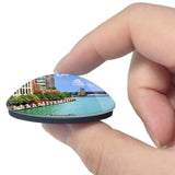 Naperville Riverwalk Illinois USA 3D Fridge Magnet Crystal Glass