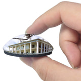 Natchez Rosalie Mansion Mississippi USA 3D Fridge Magnet Crystal Glass