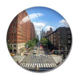 New York High Line NY USA 3D Fridge Magnet Crystal Glass