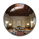 New York Public Library NY USA 3D Fridge Magnet Crystal Glass