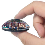 Newport Historic Bayfront Oregon USA 3D Fridge Magnet Crystal Glass