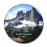 North Cascades National Park Washington USA 3D Fridge Magnet Crystal Glass