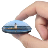 North Kingstown Bay Cruises Rhode Island USA 3D Fridge Magnet Crystal Glass