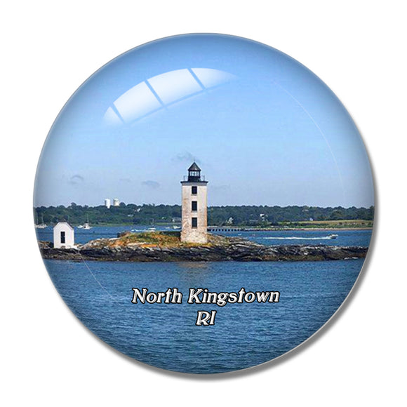 North Kingstown Bay Cruises Rhode Island USA 3D Fridge Magnet Crystal Glass