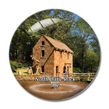 North Little Rock Old Mill Arkansas USA 3D Fridge Magnet Crystal Glass