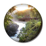 Norwich Yantic Falls Connecticut USA 3D Fridge Magnet Crystal Glass