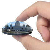 Oakland California Temple USA 3D Fridge Magnet Crystal Glass