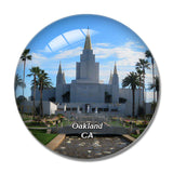 Oakland California Temple USA 3D Fridge Magnet Crystal Glass