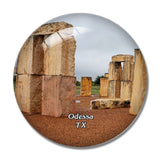 Odessa Stonehenge Replica Texas USA 3D Fridge Magnet Crystal Glass