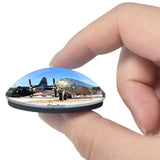 Ogden Aerospace Museum Utah USA 3D Fridge Magnet Crystal Glass