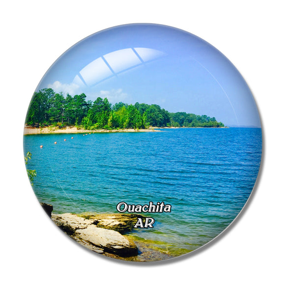 Ouachita Lake Arkansas USA 3D Fridge Magnet Crystal Glass