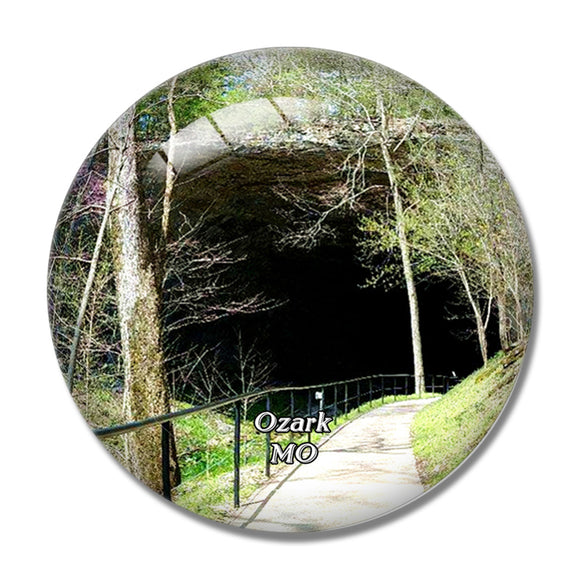 Ozark Cave Missouri USA 3D Fridge Magnet Crystal Glass